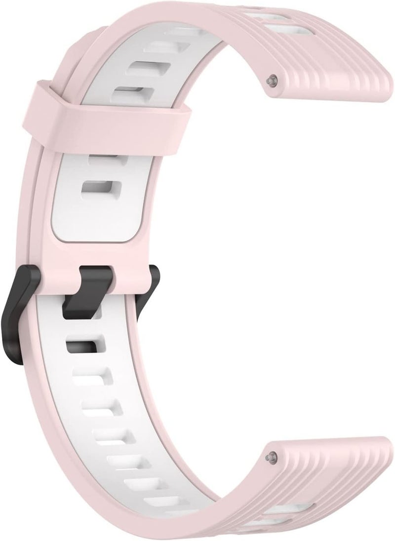 woobles Band for Samsung Galaxy Watch4/Active2,Silicone Watch Replacement Band Strap Soft Sports Wristband Strap Compatible with Galaxy Watch4/Active2,5.5-8.7in,20mm (Pink) - Image 1